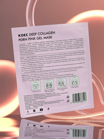 KOES Collagen Facial Sheet Mask - Deep Hydration and Firming