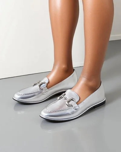 Royalfashion Sieviešu Mokasīni Metalla