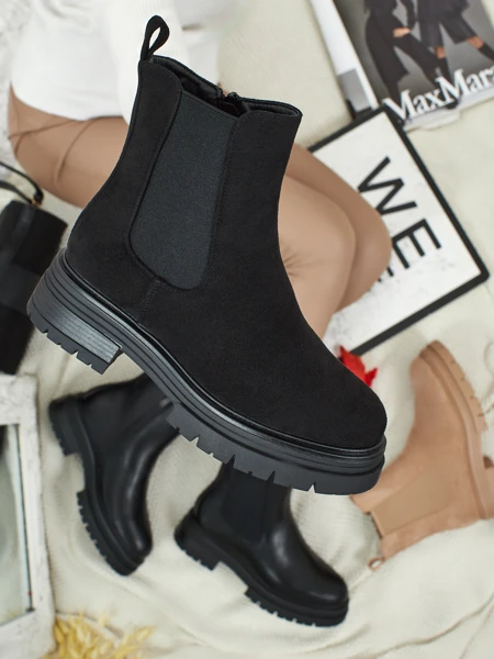 Women's Chelsea boots made of eco-suede Lunvor