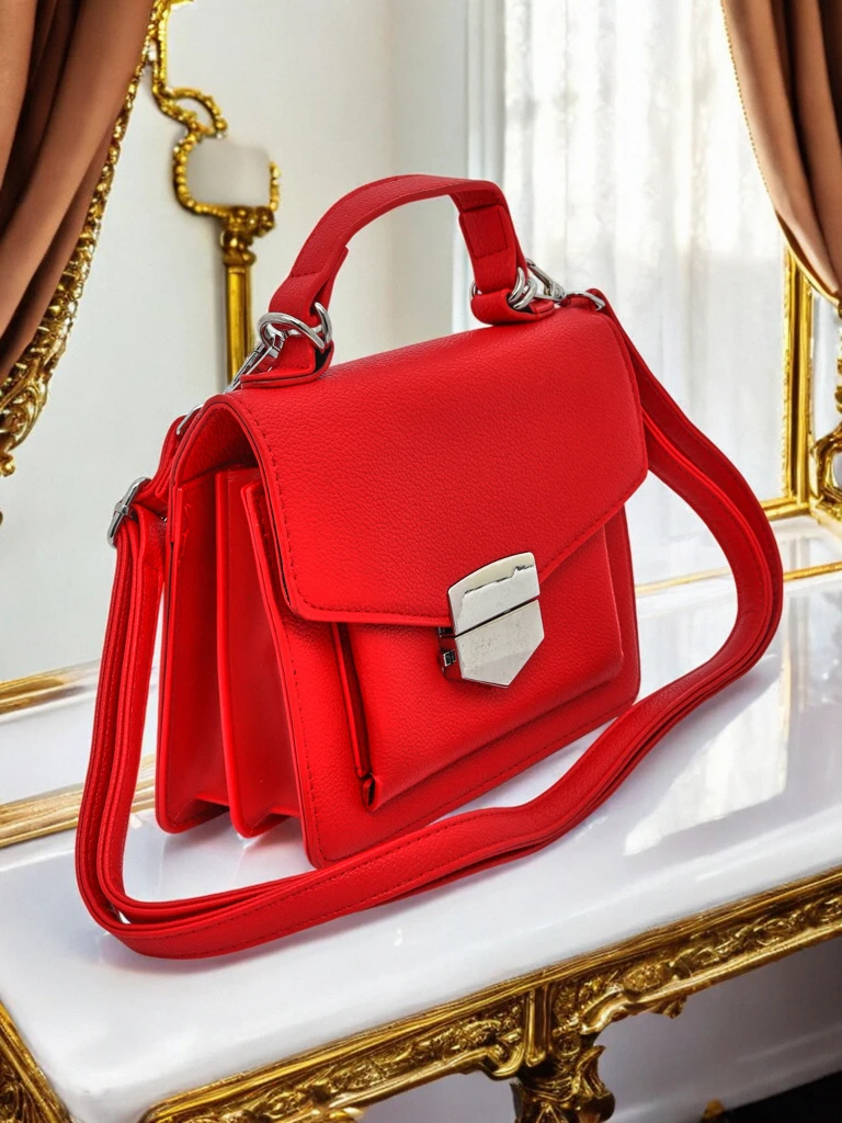 Royalfashion Women's Envelope Handbag with Handle Amalthea Avorio