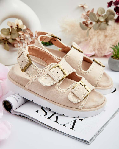 Royalfashion Sieviešu zamšādas sandales Lunnay eko