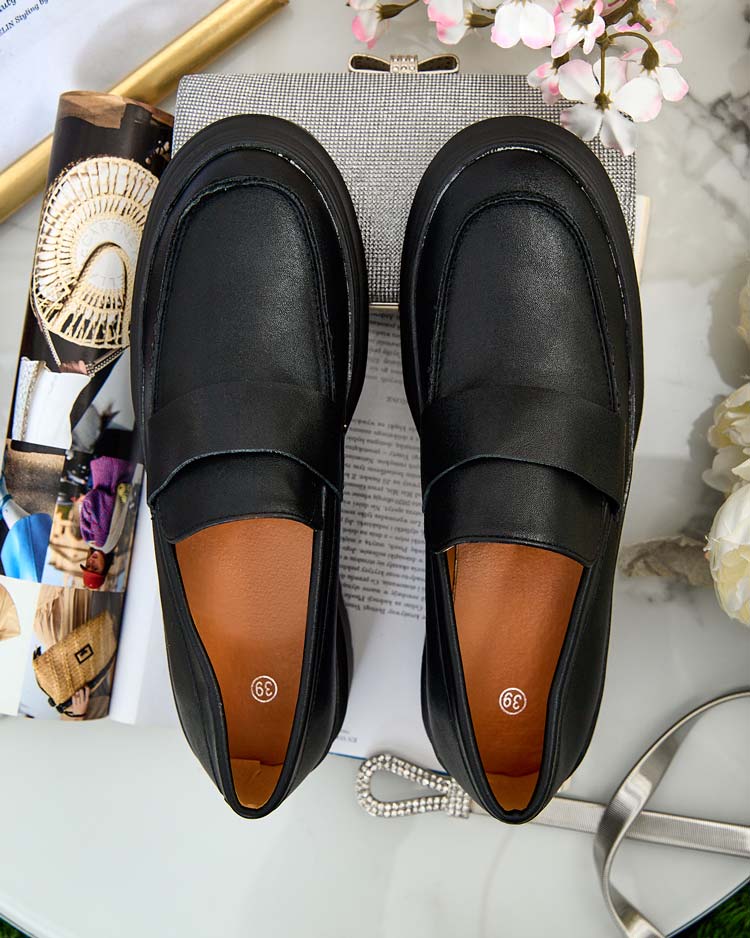 Elegante Nero – Pantofi de damă din piele ecologică