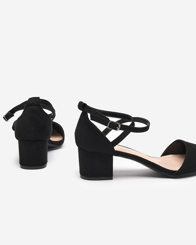 Sieviešu melnas sandales uz statņa Crisco - Footwear