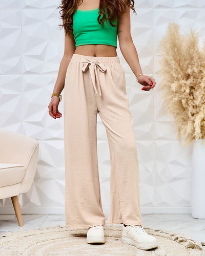Royalfashion Женские широкие брюки из ткани