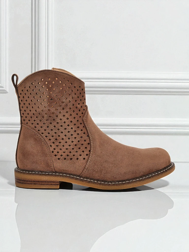 Royalfashion Women's Openwork Ankle Boots Toffas