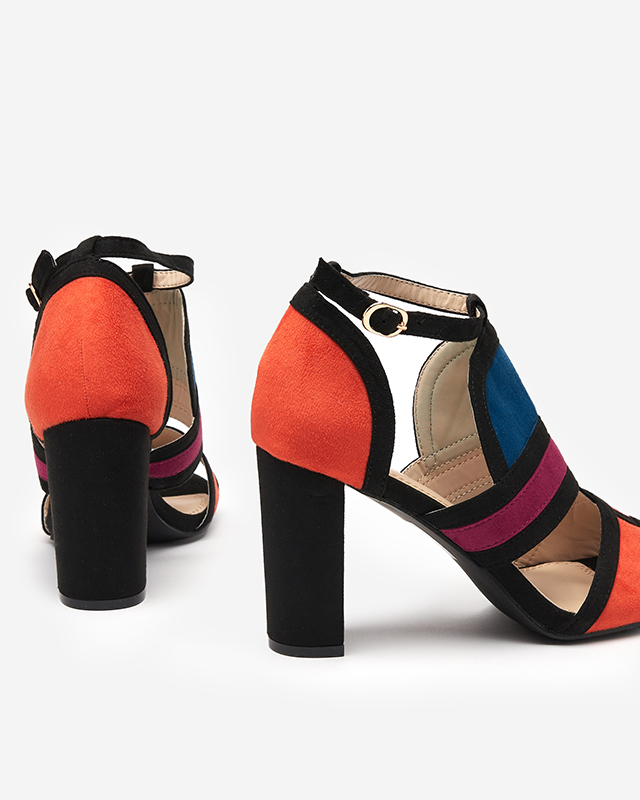 OUTLET Разноцветные женские босоножки на посту Buskiri-Footwear