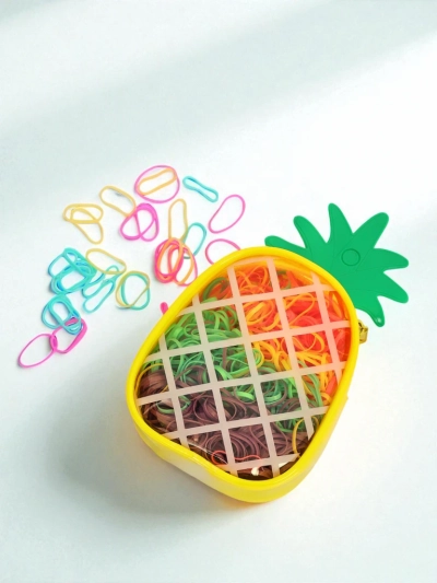 Royalfashion Miltifargede silikongummistrikker Ananas