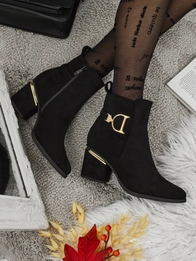 Women's Calyssa Faux Suede Heeled Ankle Boots