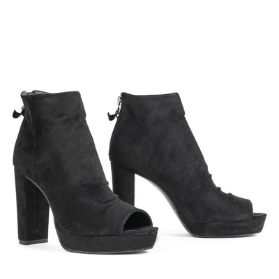 Black ankle boot on the post Marisha - Shoes