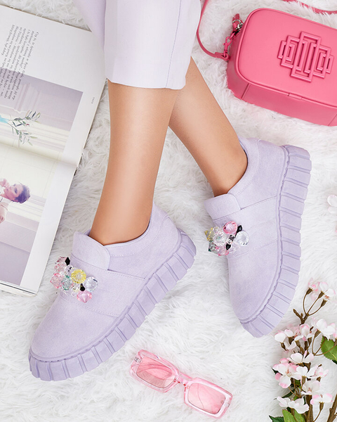 Royalfashion Спортивные полусапожки с цветными камнями Resinello