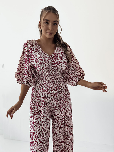 Royalfashion Patterned women's jumpsuit