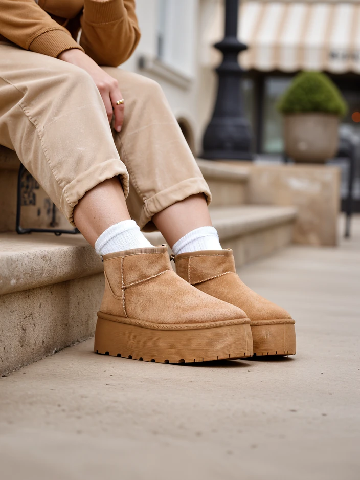 Royalfashion Women's platform snow boots a'la Dagodo