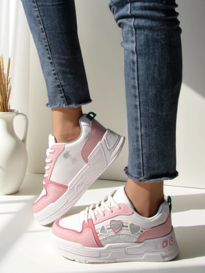 Royalfashion Women's Sneakers with Glitter Samoles