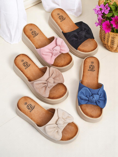 Royalfashion Женские шлёпанцы на платформе Givan