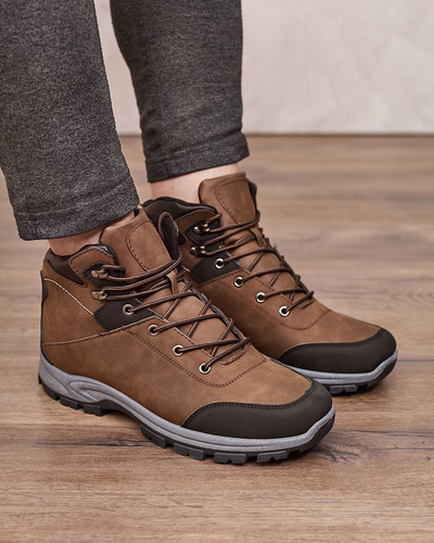 Royalfashion Dark brown men's trappers Nokuki