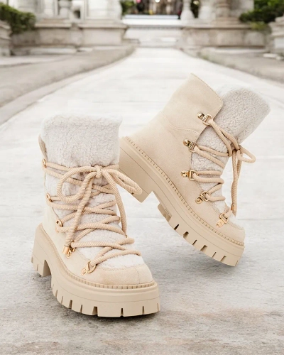 Royalfashion Lozin sieviešu sniega zābaki ar mežģīnēm