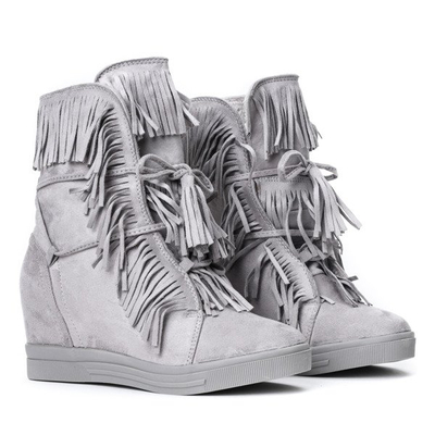 Light gray sneakers on Carmelita indoor wedge - Footwear