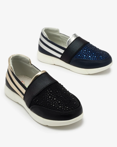 Melnas bērnu slip-on kedas - par Ciarala - Apavi