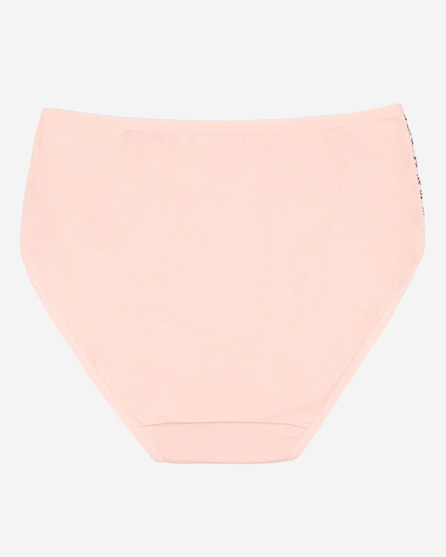 Розовые трусики с принтом. PLUS SIZE- Нижнее белье