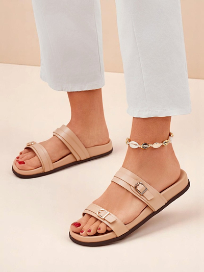 Royal Fashion Women's Eco-Leather Slides EcoTwins Slides