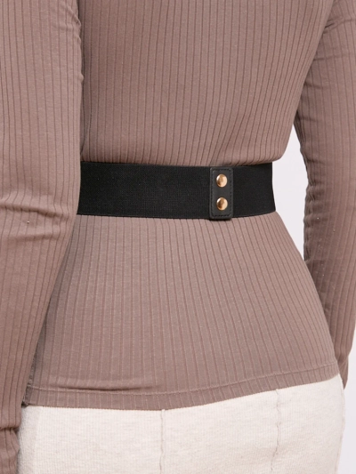 Wide women's elastic pants belt