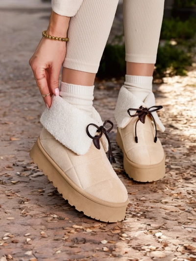 Royalfashion Ladies' lace-up snow boots Wdeno