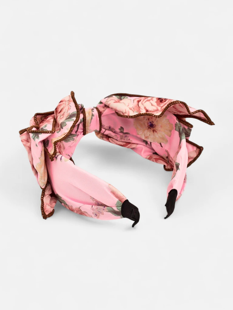Royalfashion Hairband with Bow and Flowers