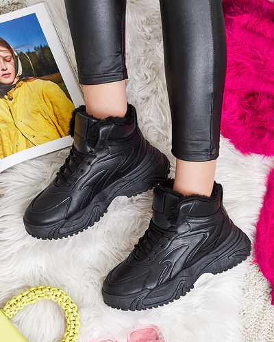 Royalfashion Forraffi fur insulated women's sneakers