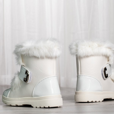 Harriett fur-lined white snow boots - Footwear
