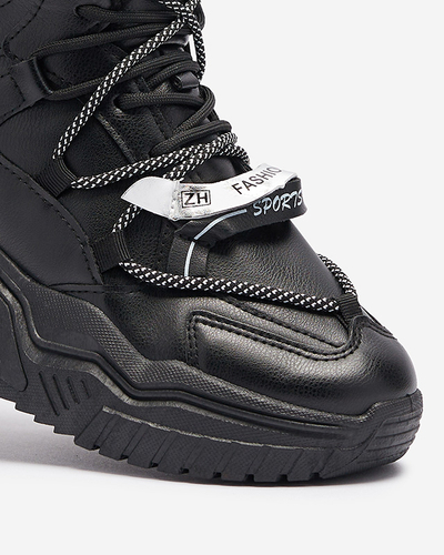 Black sneakers with insulation Pommie - Footwear