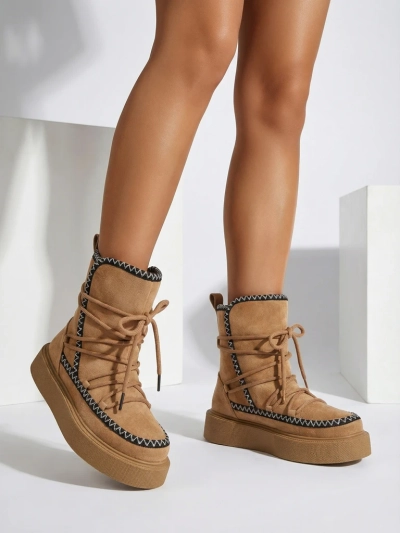 Royalfashion Women's lace-up snow boots Siozi