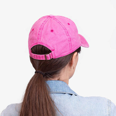 Fuchsia denim women's baseball cap - Accessories