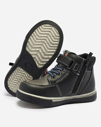 Черные ботинки для мальчиков Wiasio- Footwear