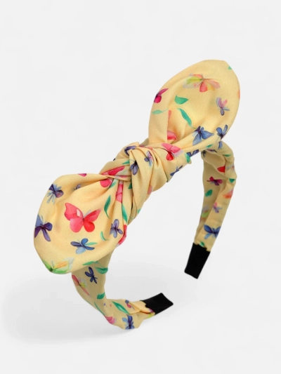 Royalfashion Children's Headband with a Bow and Print