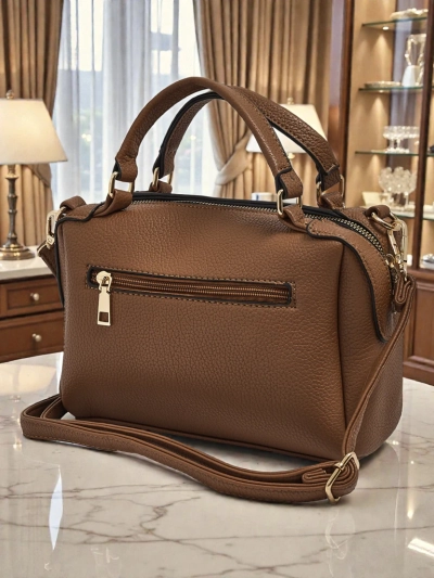 Stella Brown Leather Elegant Everyday Women's Handbag