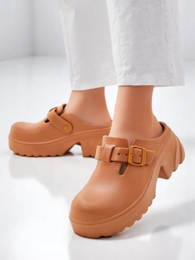 Royalfashion Women's rubber heeled sandals Voxones