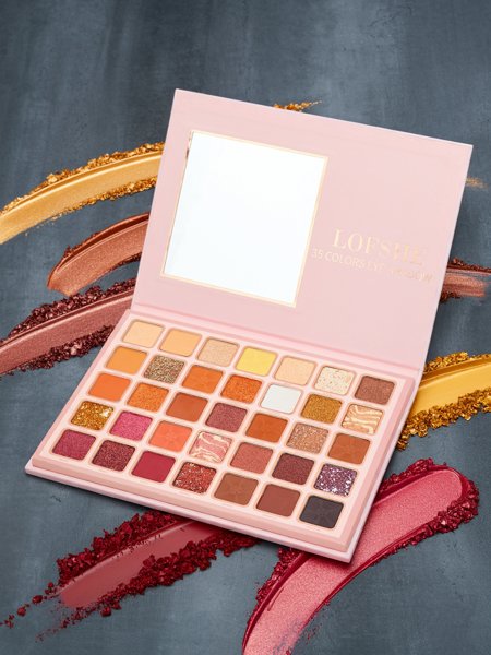 Meiteņu Maģijas Palete 35 acu ēnas ar spīdumu un matētu Golden Chocolate Fudge