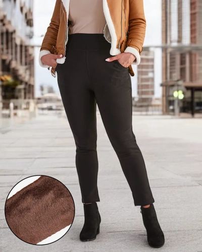 Royalfashion Sieviešu siltinātas trekinga bikses PLUS SIZE