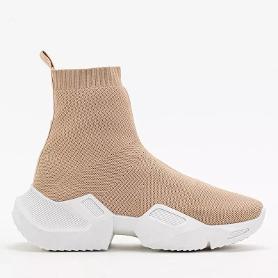 OUTLET Augsti Fisa smilškrāsas sieviešu sporta apavi - Apavi