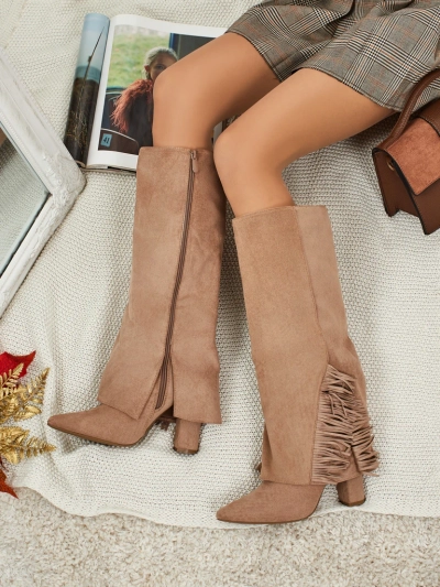 Women's Eco Suede Boots with Upper Rimolea