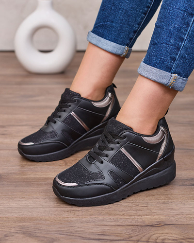 Royalfashion Бежево-коричневые женские спортивные кроссовки на платформах Lacyrllia