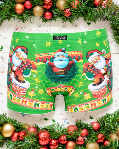 Royalfashion Men's Christmas Boxers