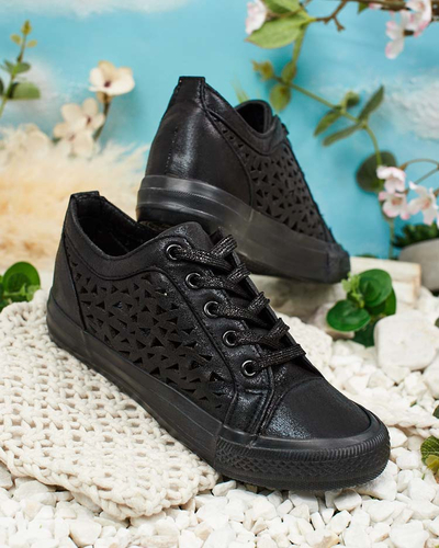 Royalfashion Women's openwork sports shoes Tomils