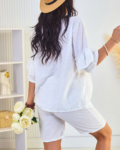 Royalfashion Kokvilnas un lina vasaras sieviešu komplekts