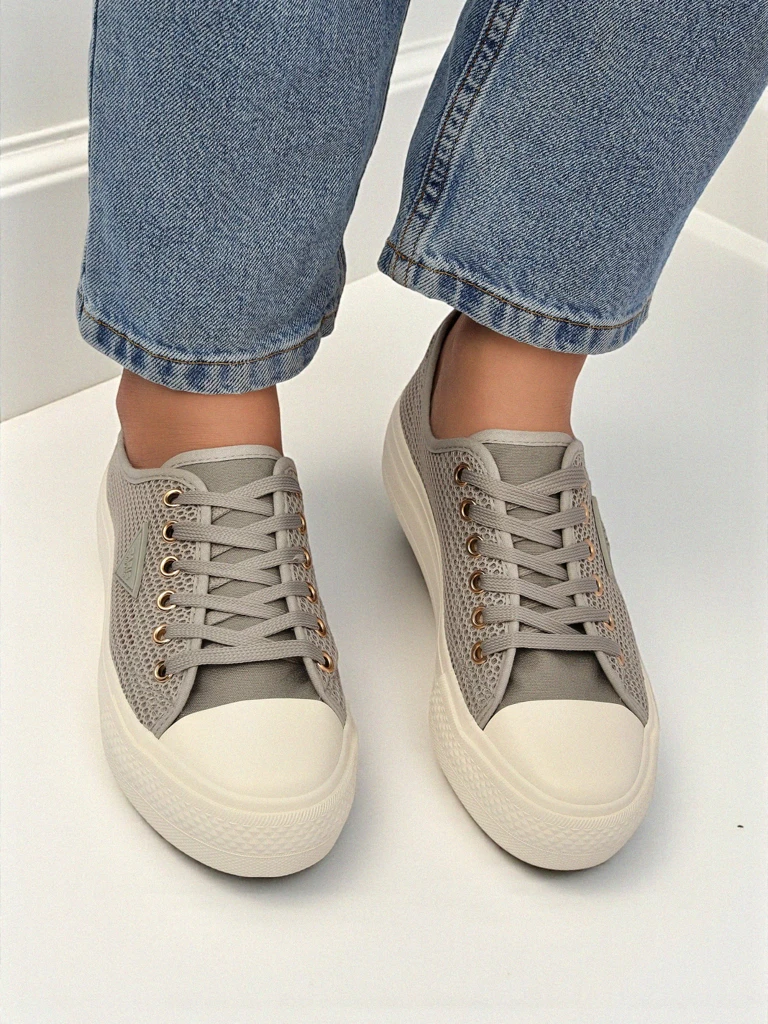 Женские кроссовки Callista Mesh Light Grey – комфорт и стиль на лето и осень