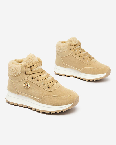 Royalfashion Women's insulated sports shoes in light brown Cerrto