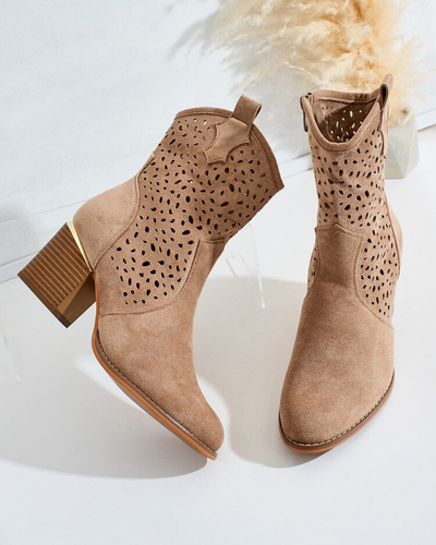 Royalfashion Sieviešu zemie ažūra zābaki Mozie