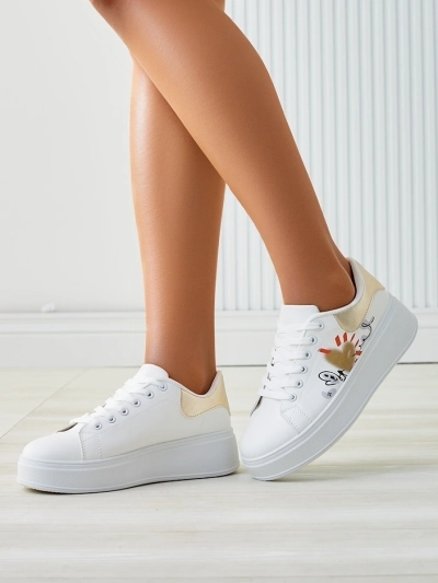 Royalfashion Women's platform sneakers with print Alcape