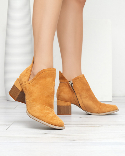Brown women's ankle boots Jeneuer - Footwear