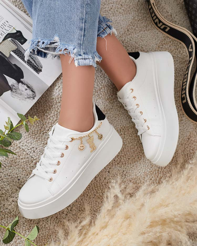 Royalfashion Women's sporty sneakers with Gonemi embellishment